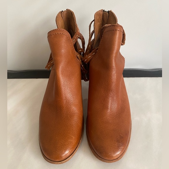 Frye Naomi Pickstitch Ankle Boots in Whiskey - Picture 2 of 6